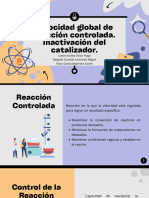 Tema 6. Velocidad Global de Reacción Controlada e Inactivación Del Catalizador