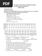 Chemistry Model Exam Grade !2 PDF