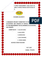 Assessment of Credit Management in Micro Finance Institution