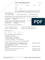 Kl. 6. Zapisywanie Wyrażeń Algebraicznych: Imię I Nazwisko Lp. W Dzienniku Klasa Data