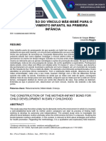 2023 A Construção Do Vínculo Mãe-Bebê para o Desenvolvimento Infantil Na Primeira Infância