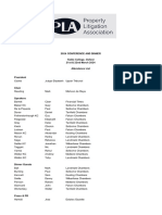 PLA Annual Conference and Dinner 2024 - Attendee List