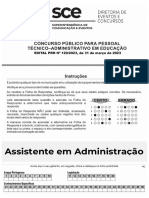 Prova Assistente Administrativo Ufma 2023