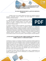 Realizar Un Informe Analítico Sobre El Impuesto de Renta de Las Personas Naturales y Jurídicas