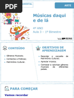 Músicas Daqui Edelá: 4º ANO Aula 3 - 1º Bimestre