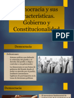 Democracia, Gobierno y Constitucionalidad