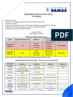 Calendário Avaliativo 2022 Da 3 Etapa