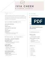 White Simple Student CV Resume-4