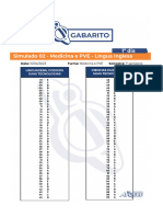 Gabarito - Simulado ENEM 02 - 1º Dia - Língua Inglesa