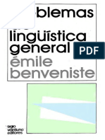 Emile Benveniste - Problemas de Linguistica General, 2 - Siglo XXI (2003)