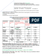 Los Tomo de La Receta La Receta Lo Dice Lo Que Cuesta El Producto en El Super, Revise La Hoja de Precios Lo Que Cuesta Solo Lo Que Voy A Usar