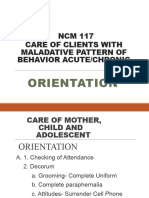 ORIENTATATION Psychiatric Nursing (Autosaved)