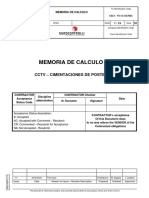 Memoria de Calculo: CCTV - Cimentaciones de Postes