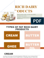 Fat Rich Dairy Products