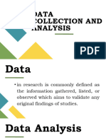 Data Collection and Analysis