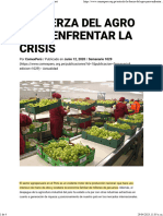 La Fuerza Del Agro para Enfrentar La Crisis