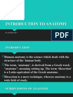 Introduction To Anatomy