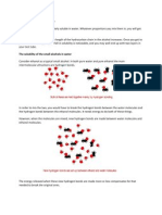 Solubility of Alcohols in Water