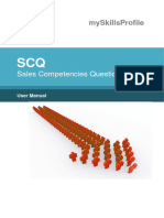 SCQ Sales Competencies Questionnaire User Manual