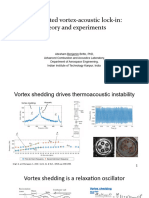 Self-Excited Vortex-Acoustic Lock-In: Theory and Experiments