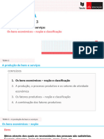 Tema 3.1 - Os Bens Económicos - Noção e Classificação