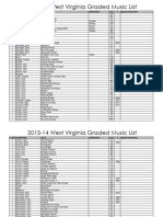 Graded Music List 2014