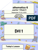 MATH 6 Q1 Week 5 - Shared To DTC by Ma'Am Helen D. Canono