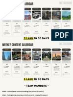 Social Media Content Calendar
