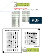 Gabarito Categoria B 1a Fase