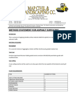 Method Statement For Asphalt Surfacing-Ford Motor