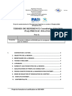 Termes de Réferences Iso14001 Issatgb