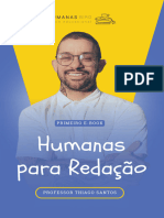 Humanas para Redação, Ebook I - Prof. Thiago Santos