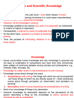 Lecture1 - Science and Scientific Method