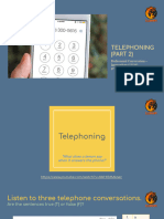 6th Session - Telephoning (Part 2)