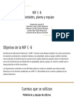 NIF C-6 Propiedades, Planta y Equipo