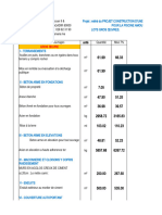 Quantitatif de Construction D'une Couverture Autopotante Pour La Piscine Amougay