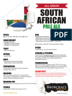 South African Pale Ale - Recipe FA 080850