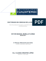 3.1 Ensayo Educación para Todos - Murillo - Victor