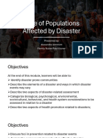 Module 7 Care of Populations Affected by Disaster