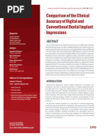 Comparison of The Clinical Accuracy of Digital and Conventional Dental Implant Impressions