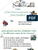 Taller Feria Científica