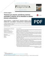 Trastorno Por Atracón: Prevalencia, Factores Asociados y Relación Con La Obesidad en Adultos Jóvenes Universitarios