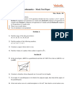 CBSE Sample Question Papers For Class 9 Maths - Mock Paper 4