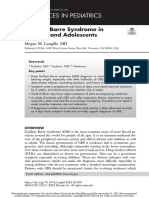 Advances in Pediatrics: Guillain-Barre Syndrome in Children and Adolescents