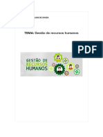 Tema:: Gestão de Recursos Humanos