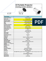 Ficha Tecnica Proyector Hy300