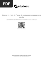 Informe 3 Lab de Fisica 3 Ondas Estacionarias en Una Cuerda