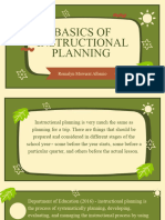 Leesson 5 Basics of Instructional Planning