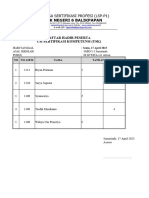 Daftar Hadir LSP