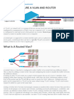 How To Configure A Vlan and Router